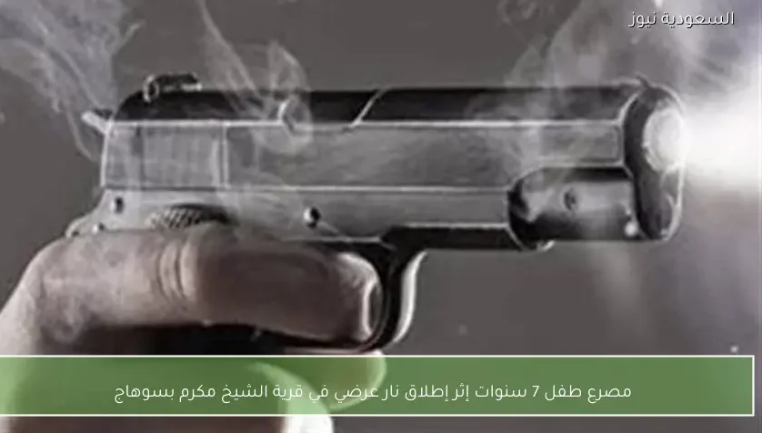 مصرع طفل 7 سنوات إثر إطلاق نار عرضي في قرية الشيخ مكرم بسوهاج