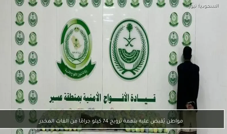 مواطن يُقبض عليه بتهمة ترويج 74 كيلو جرامًا من القات المخدر