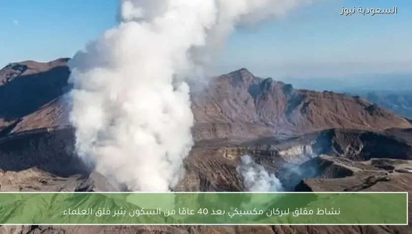 نشاط مقلق لبركان مكسيكي بعد 40 عامًا من السكون يثير قلق العلماء