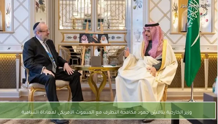 وزير الخارجية يناقش جهود مكافحة التطرف مع المبعوث الأمريكي لمعاداة السامية