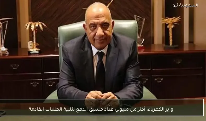 وزير الكهرباء: أكثر من مليوني عداد مسبق الدفع لتلبية الطلبات القادمة