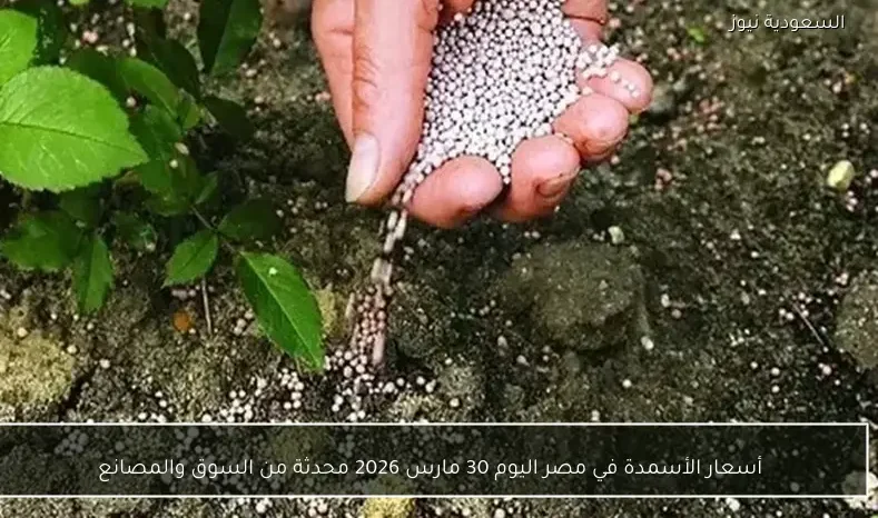 أسعار الأسمدة في مصر اليوم 30 مارس 2026 محدثة من السوق والمصانع