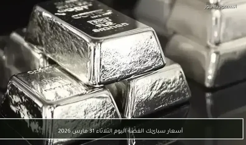 أسعار سبائك الفضة اليوم الثلاثاء 31 مارس 2026