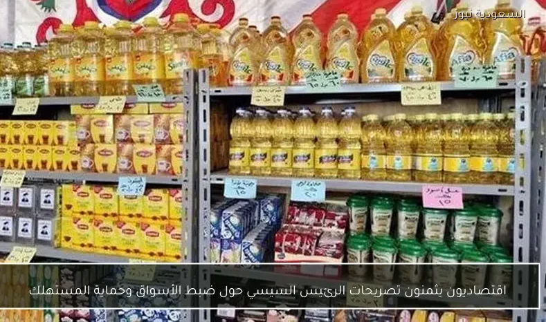 اقتصاديون يثمنون تصريحات الرئيس السيسي حول ضبط الأسواق وحماية المستهلك