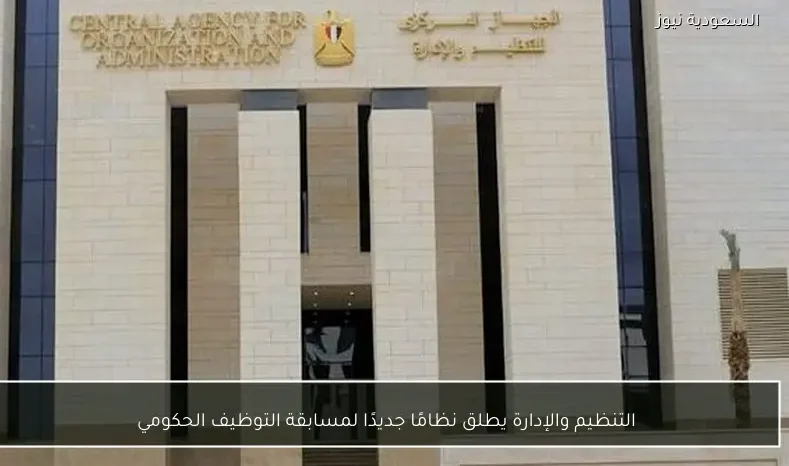 التنظيم والإدارة يطلق نظامًا جديدًا لمسابقة التوظيف الحكومي