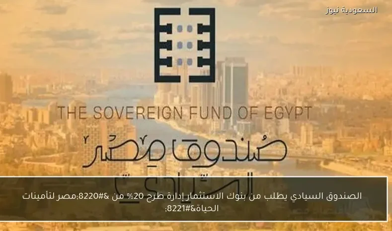 الصندوق السيادي يطلب من بنوك الاستثمار إدارة طرح 20% من “مصر لتأمينات الحياة”