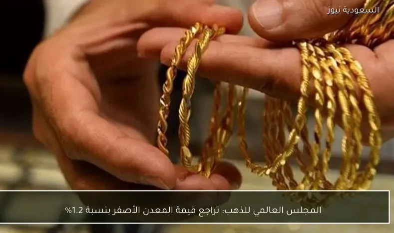 المجلس العالمي للذهب: تراجع قيمة المعدن الأصفر بنسبة 1.2%