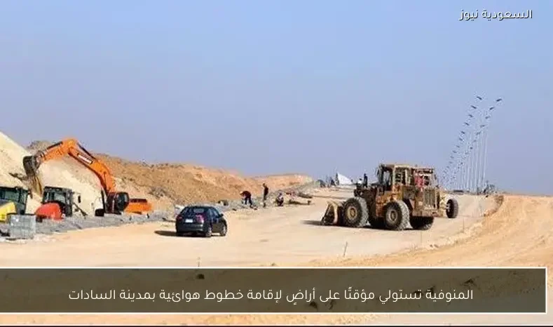 المنوفية تستولي مؤقتًا على أراضٍ لإقامة خطوط هوائية بمدينة السادات