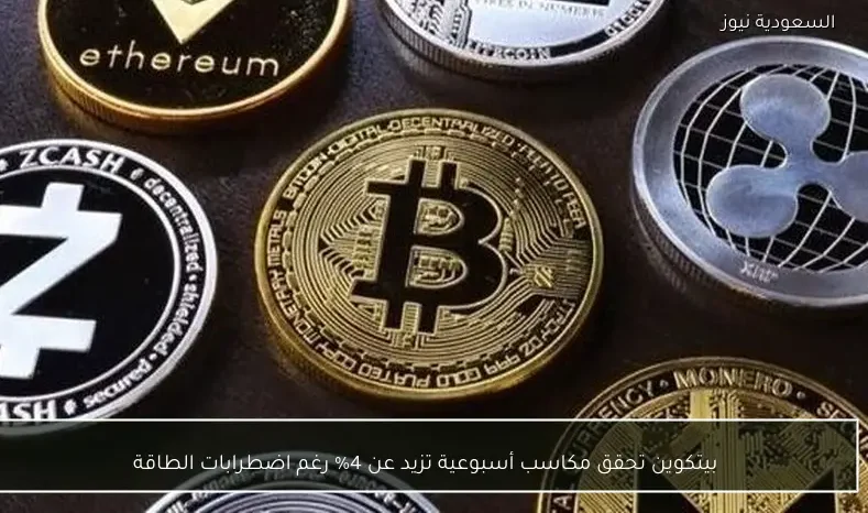 بيتكوين تحقق مكاسب أسبوعية تزيد عن 4% رغم اضطرابات الطاقة