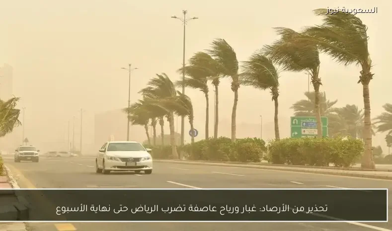 تحذير من الأرصاد: غبار ورياح عاصفة تضرب الرياض حتى نهاية الأسبوع