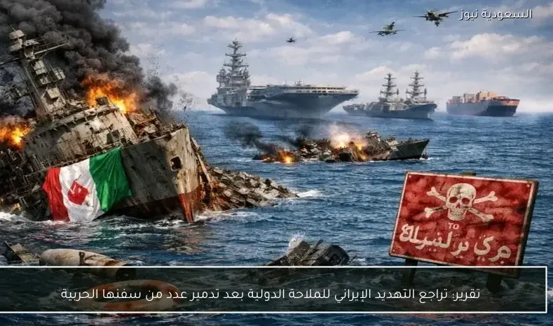 تقرير: تراجع التهديد الإيراني للملاحة الدولية بعد تدمير عدد من سفنها الحربية