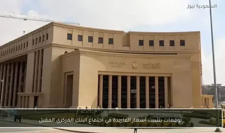 توقعات بتثبيت أسعار الفائدة في اجتماع البنك المركزي المقبل