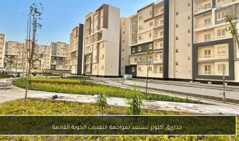 حدائق أكتوبر تستعد لمواجهة التقلبات الجوية القادمة