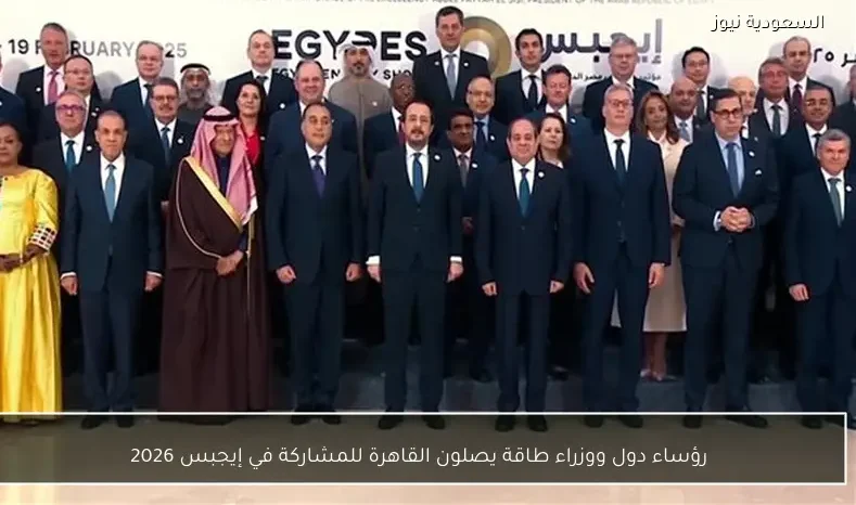 رؤساء دول ووزراء طاقة يصلون القاهرة للمشاركة في إيجبس 2026