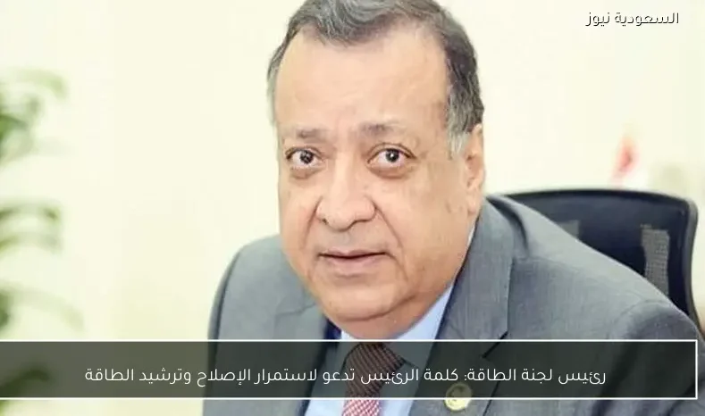 رئيس لجنة الطاقة: كلمة الرئيس تدعو لاستمرار الإصلاح وترشيد الطاقة