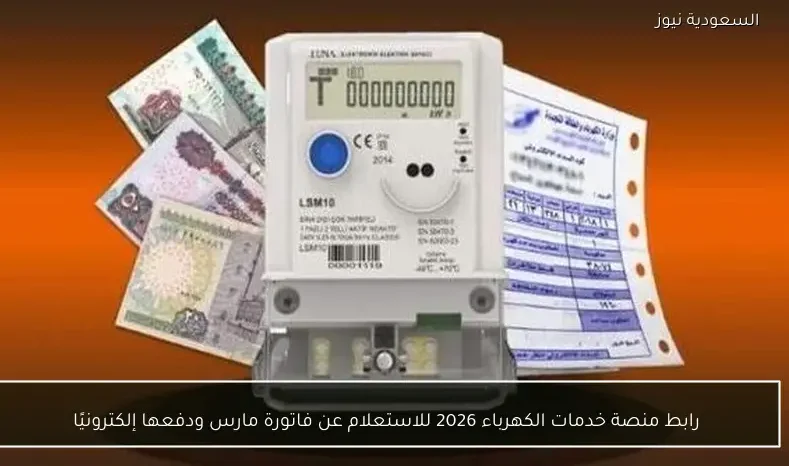رابط منصة خدمات الكهرباء 2026 للاستعلام عن فاتورة مارس ودفعها إلكترونيًا