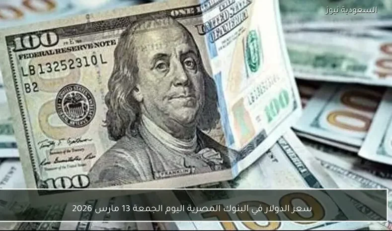 سعر الدولار في البنوك المصرية اليوم الجمعة 13 مارس 2026