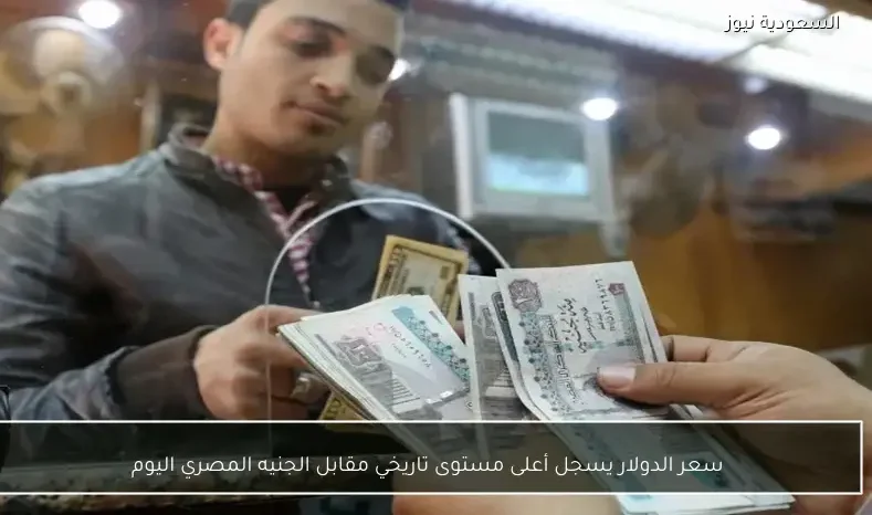 سعر الدولار يسجل أعلى مستوى تاريخي مقابل الجنيه المصري اليوم