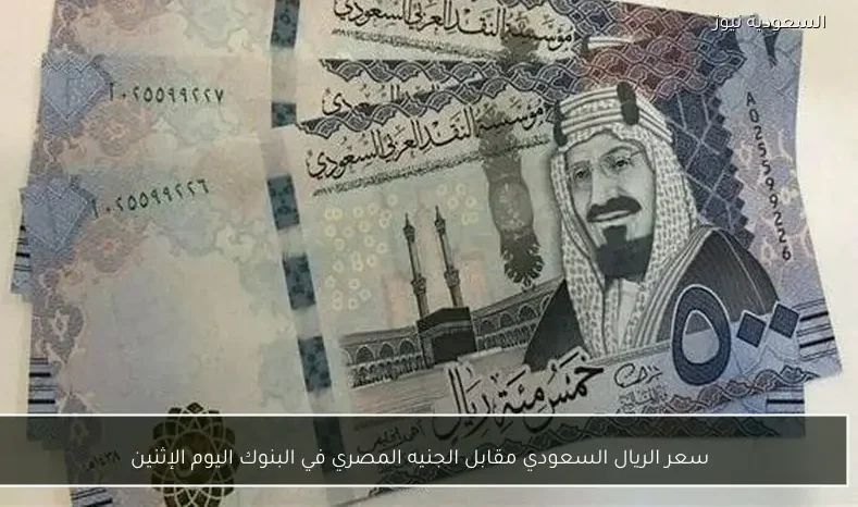 سعر الريال السعودي مقابل الجنيه المصري في البنوك اليوم الإثنين