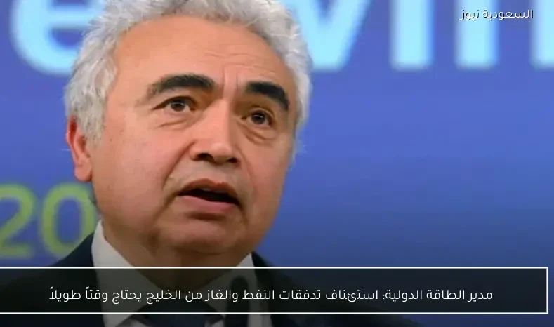 مدير الطاقة الدولية: استئناف تدفقات النفط والغاز من الخليج يحتاج وقتاً طويلاً