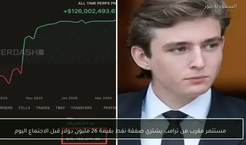 مستثمر مقرب من ترامب يشتري صفقة نفط بقيمة 26 مليون دولار قبل الاجتماع اليوم