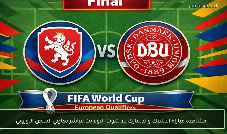 مشاهدة مباراة التشيك والدنمارك يلا شوت اليوم بث مباشر نهائي الملحق الأوروبي