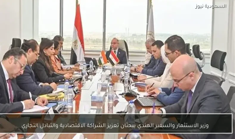 وزير الاستثمار والسفير الهندي يبحثان تعزيز الشراكة الاقتصادية والتبادل التجاري
