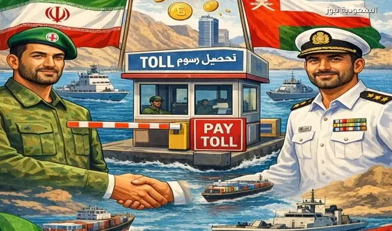 اتفاق وقف إطلاق النار يتيح لإيران وعمان فرض رسوم على السفن بمضيق هرمز