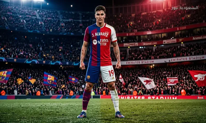 جوليان ألفاريز يشعل الصراع بين برشلونة وأرسنال