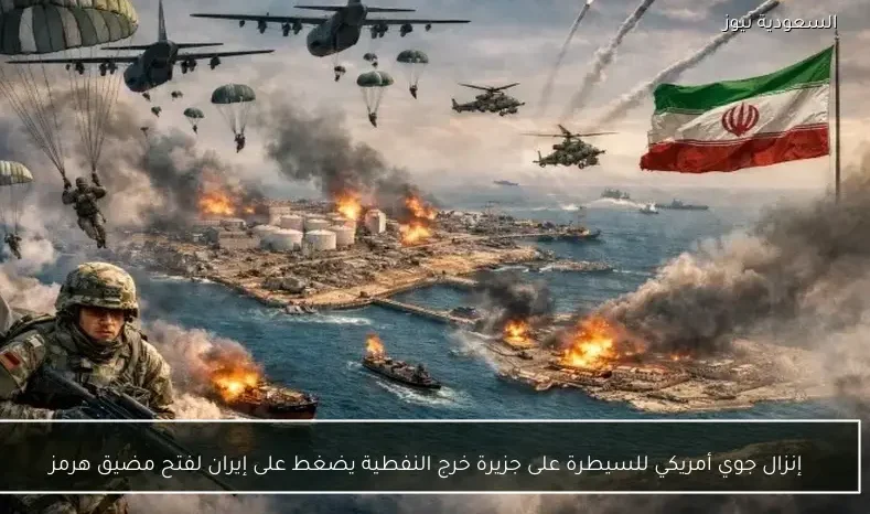 إنزال جوي أمريكي للسيطرة على جزيرة خرج النفطية يضغط على إيران لفتح مضيق هرمز