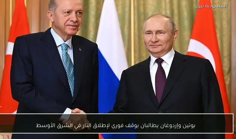 بوتين وإردوغان يطالبان بوقف فوري لإطلاق النار في الشرق الأوسط