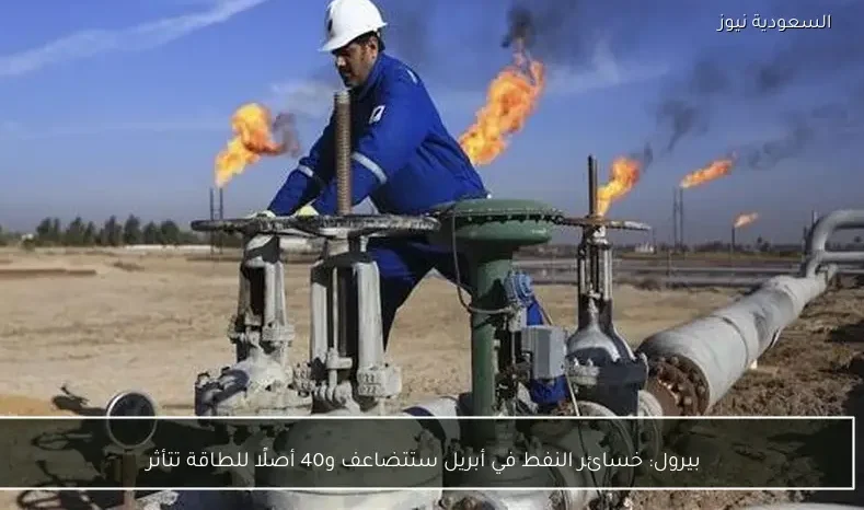 بيرول: خسائر النفط في أبريل ستتضاعف و40 أصلًا للطاقة تتأثر