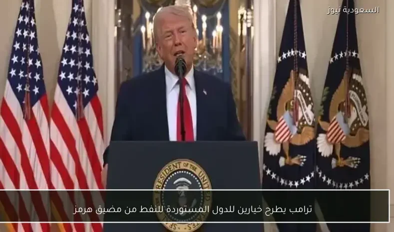 ترامب يطرح خيارين للدول المستوردة للنفط من مضيق هرمز