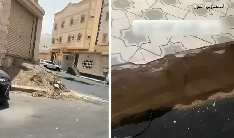 مواطن يطالب بحل لإخراج سياراته بعد إزالة البلدية جزءاً من رصيف الكراج