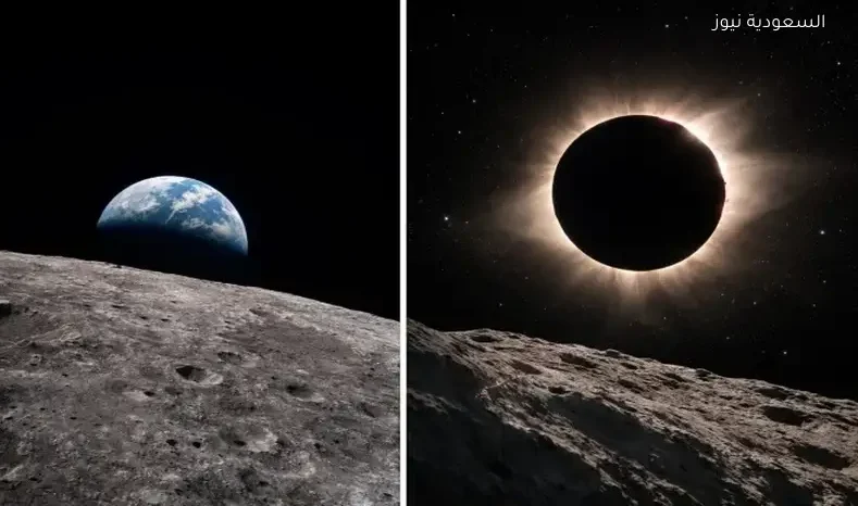 ناسا ت发布 صورتين نادرتين للأرض وكسوف الشمس من مركبة أرتميس في مدار القمر