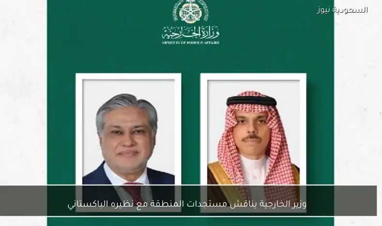 وزير الخارجية يناقش مستجدات المنطقة مع نظيره الباكستاني