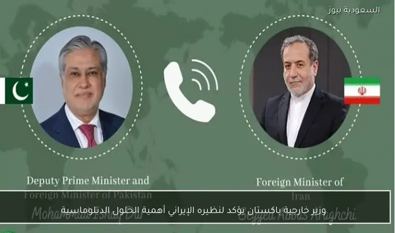 وزير خارجية باكستان يؤكد لنظيره الإيراني أهمية الحلول الدبلوماسية